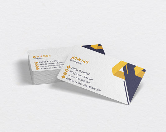 Construction Business Card Template | Classic Contractor Business Card | CON25