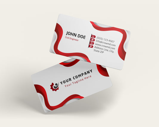 Construction Business Card Template | Corporate Construction Style | CON13