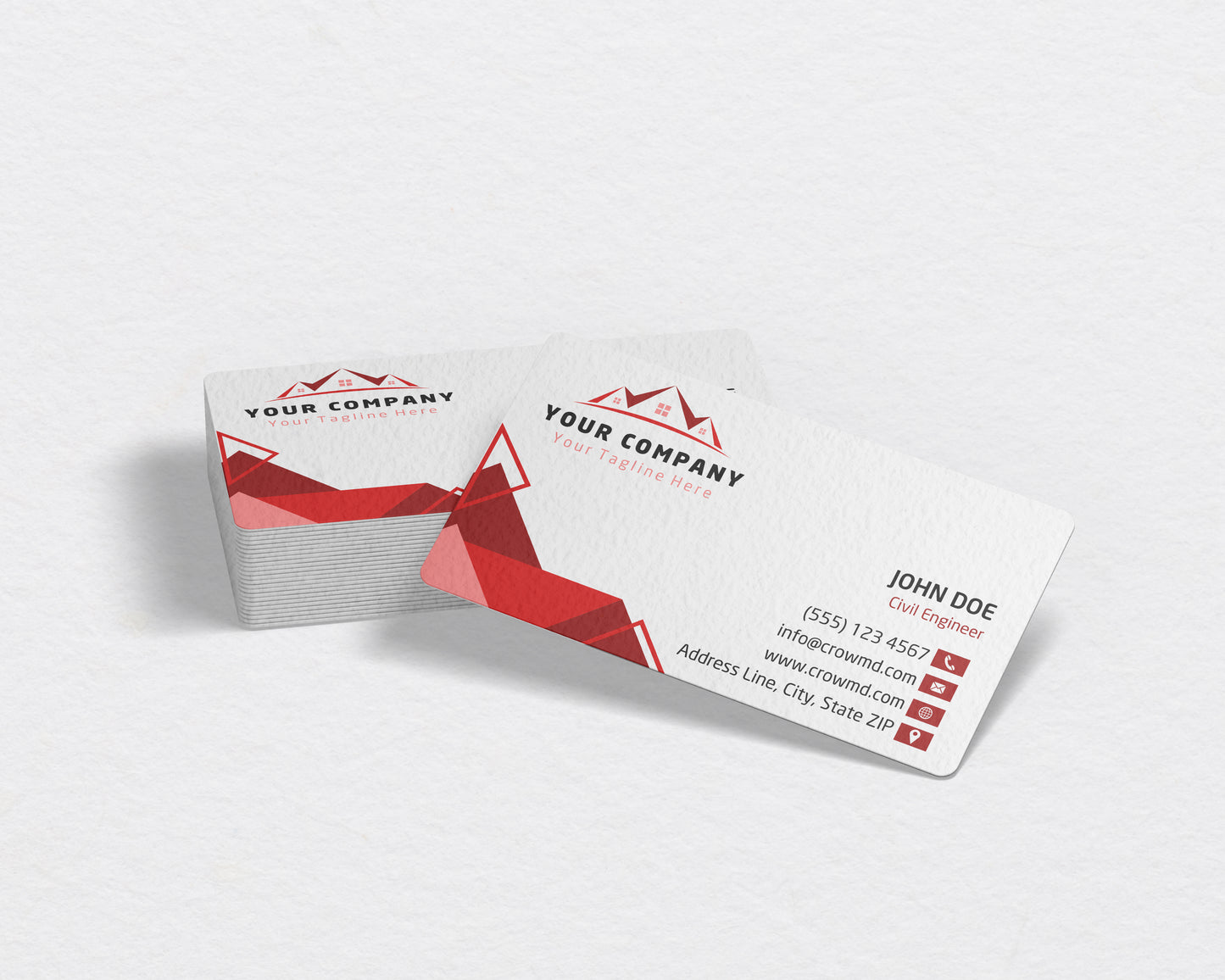 Construction Business Card Template | Trusted Contractor Design | CON15