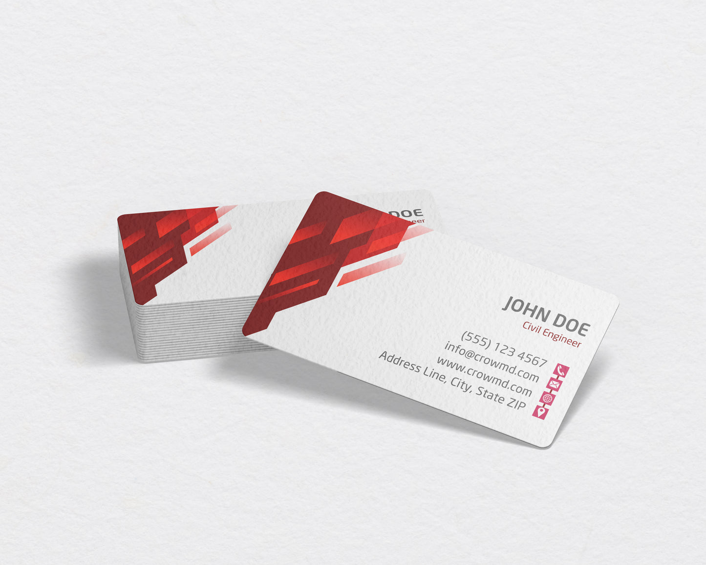Construction Business Card Template | Modern Builder Identity | CON18