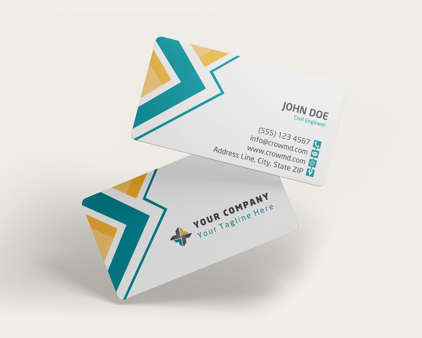 Construction Business Card Template | Professional Trade Services | CON21