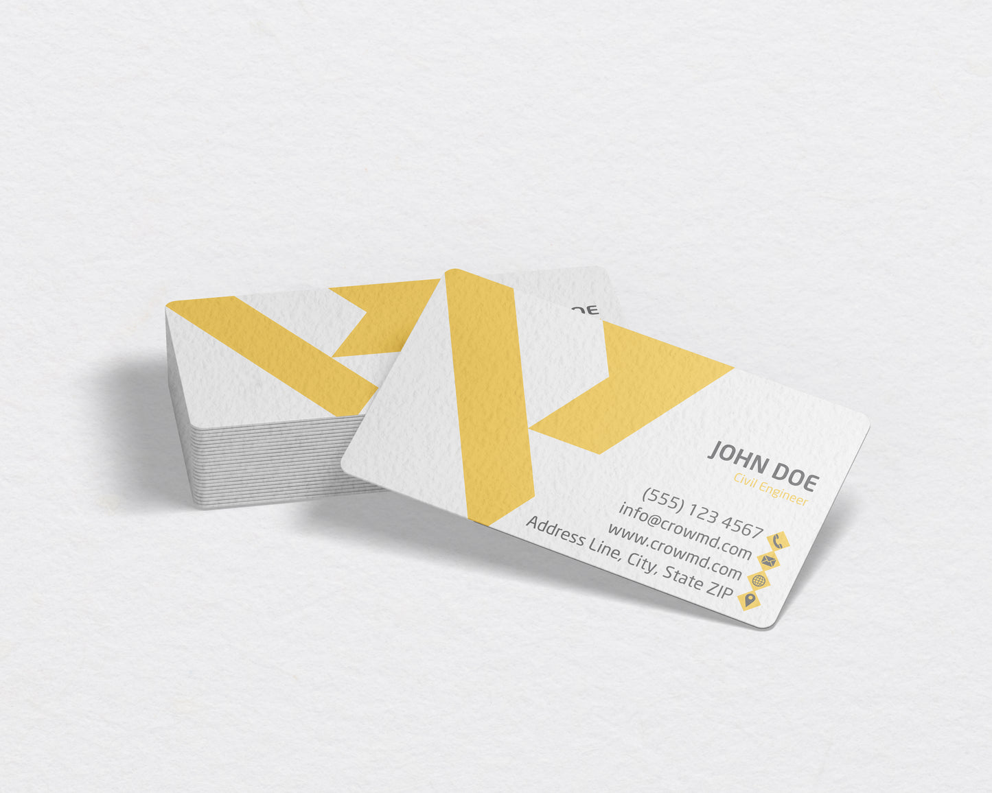 Construction Business Card Template | Industrial Construction Design | CON23