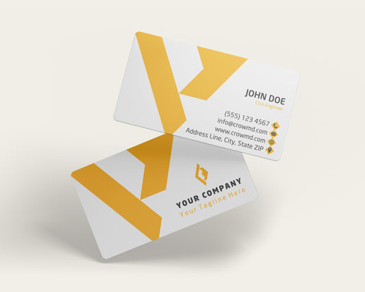 Construction Business Card Template | Industrial Construction Design | CON23