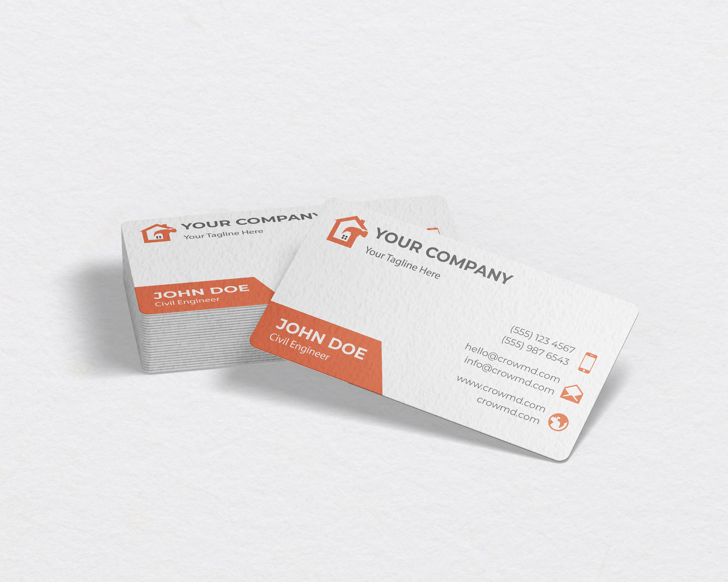 Construction Business Card Template | Bold Builder Branding | CON4