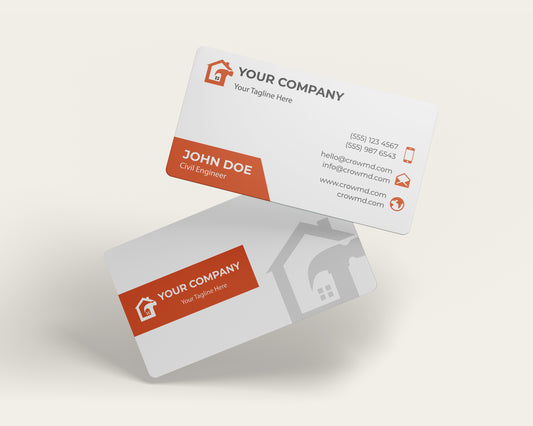 Construction Business Card Template | Bold Builder Branding | CON4