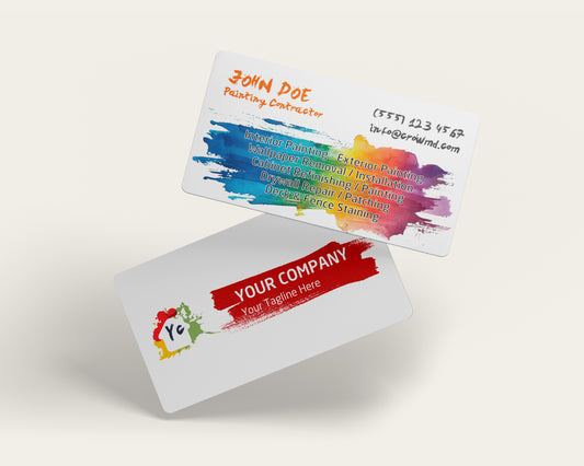 Construction Business Card Template | Reliable Contractor Style | CON8