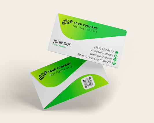 Insurance Business Card Template | Minimal Financial Style | INS12