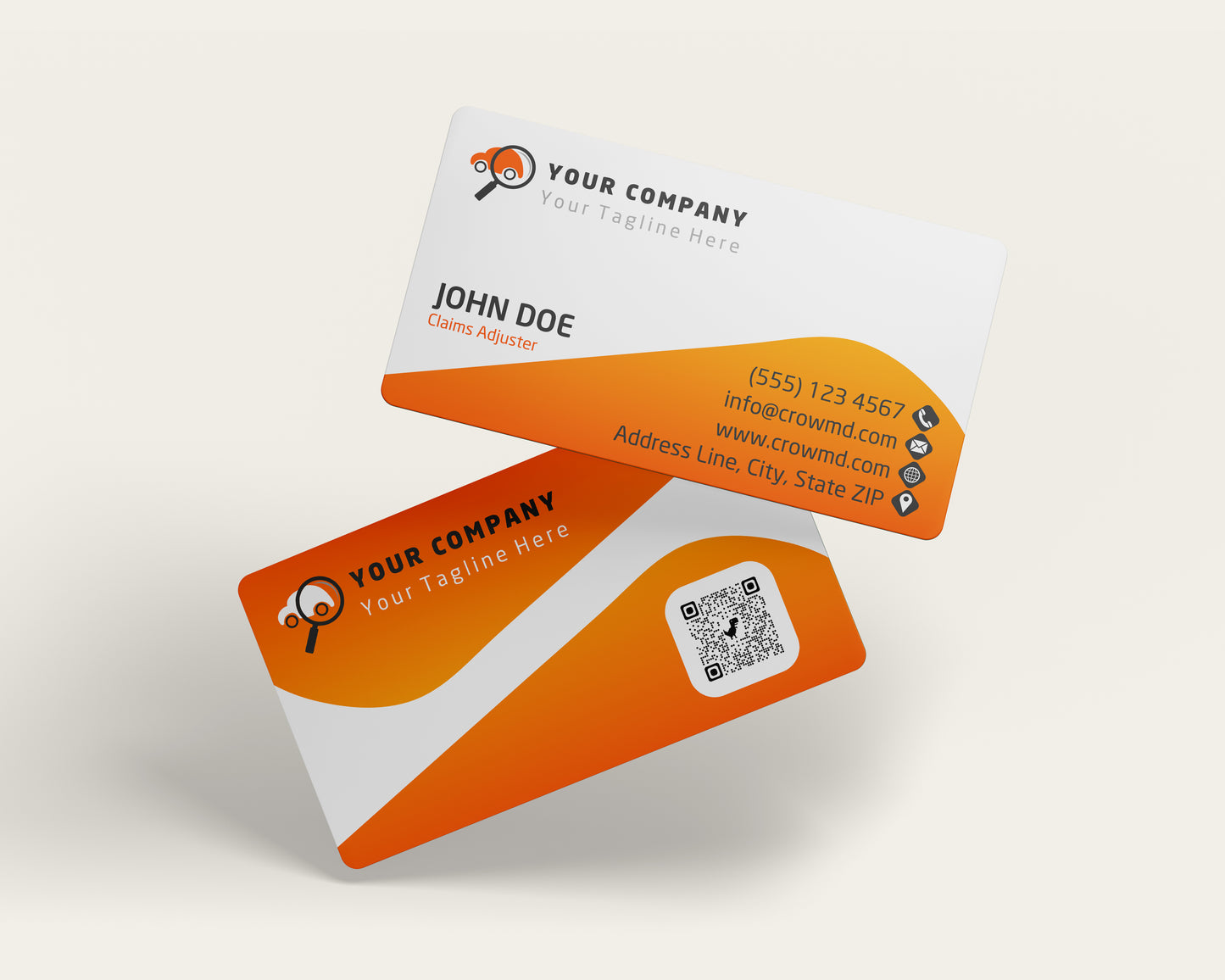Insurance Business Card Template | Corporate Insurance Branding | INS13