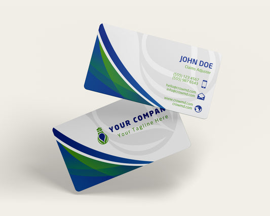 Insurance Business Card Template | Minimal Professional Layout | INS4