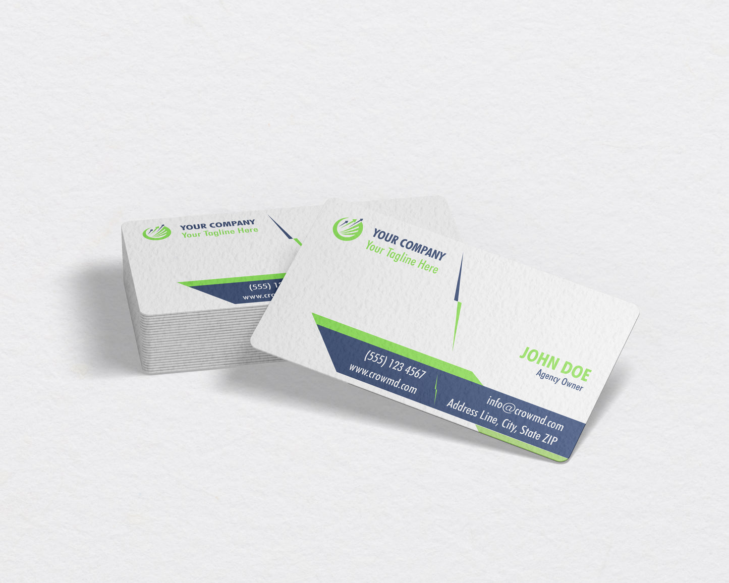 Insurance Business Card Template | Corporate Blue Design | INS5