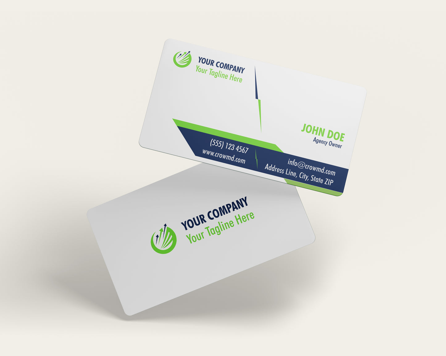 Insurance Business Card Template | Corporate Blue Design | INS5
