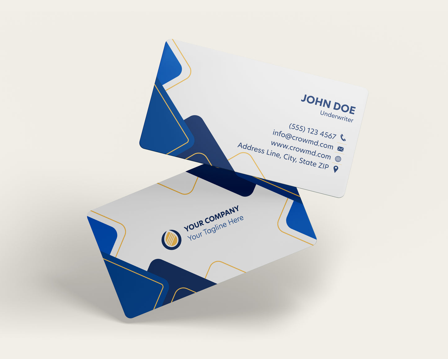 Insurance Business Card Template | Modern Insurance Agent Card | INS6