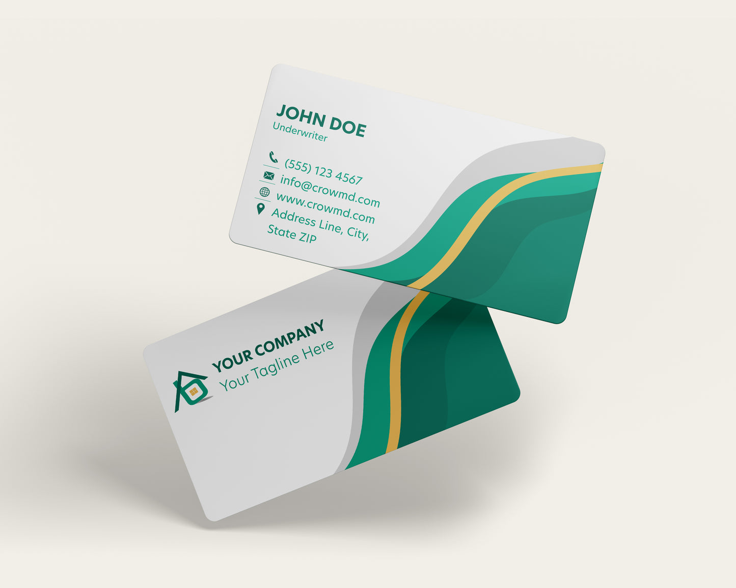 Insurance Business Card Template | Professional Agent Style | INS8