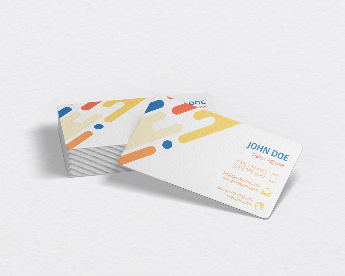 Insurance Business Card Template | Simple Corporate Look | INS9