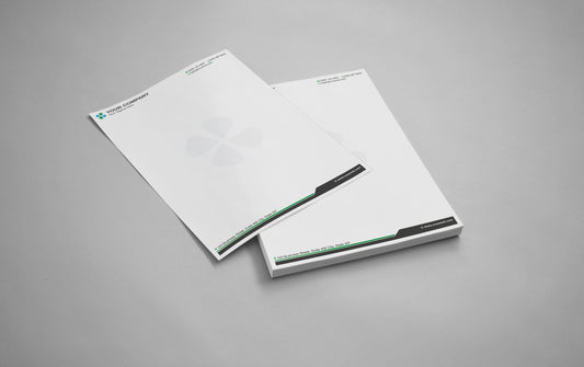 Minimal Professional Letterhead Printing (500 Sheets) – 28 lb Bright White | LHD4