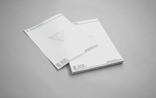 Simple & Clean Letterhead Printing (500 Sheets) – 28 lb Bright White | LHD8