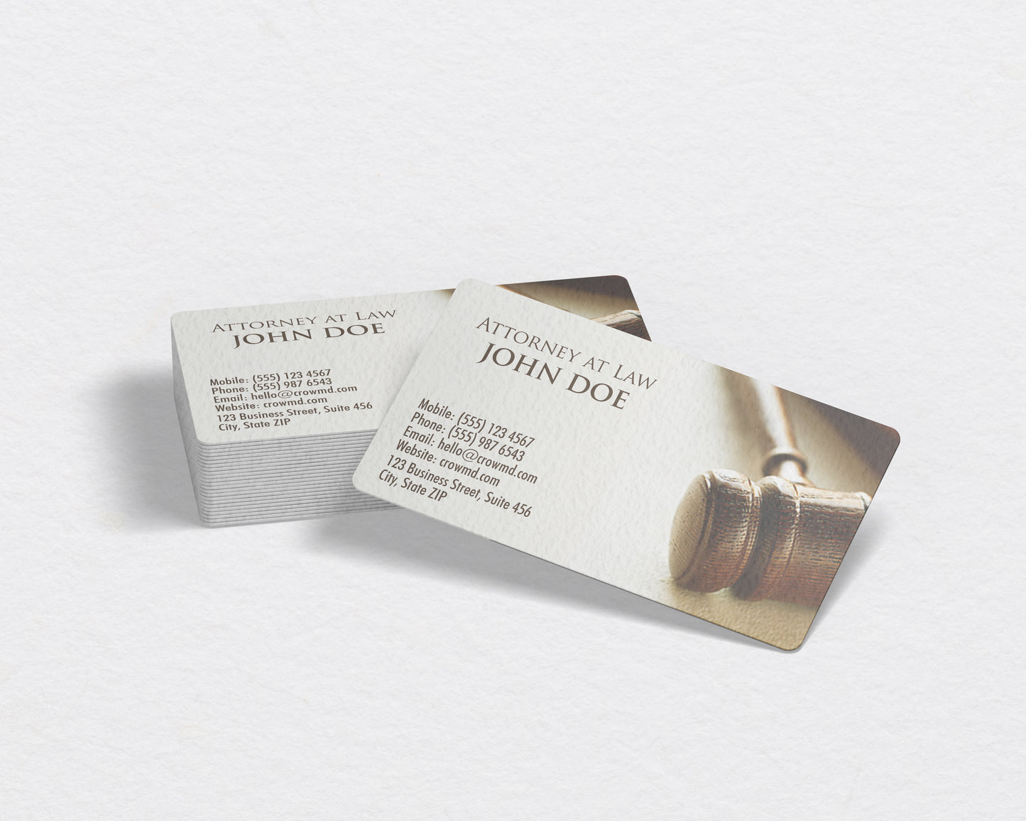 Lawyer Business Card Template | Elegant Attorney Branding | LAW16