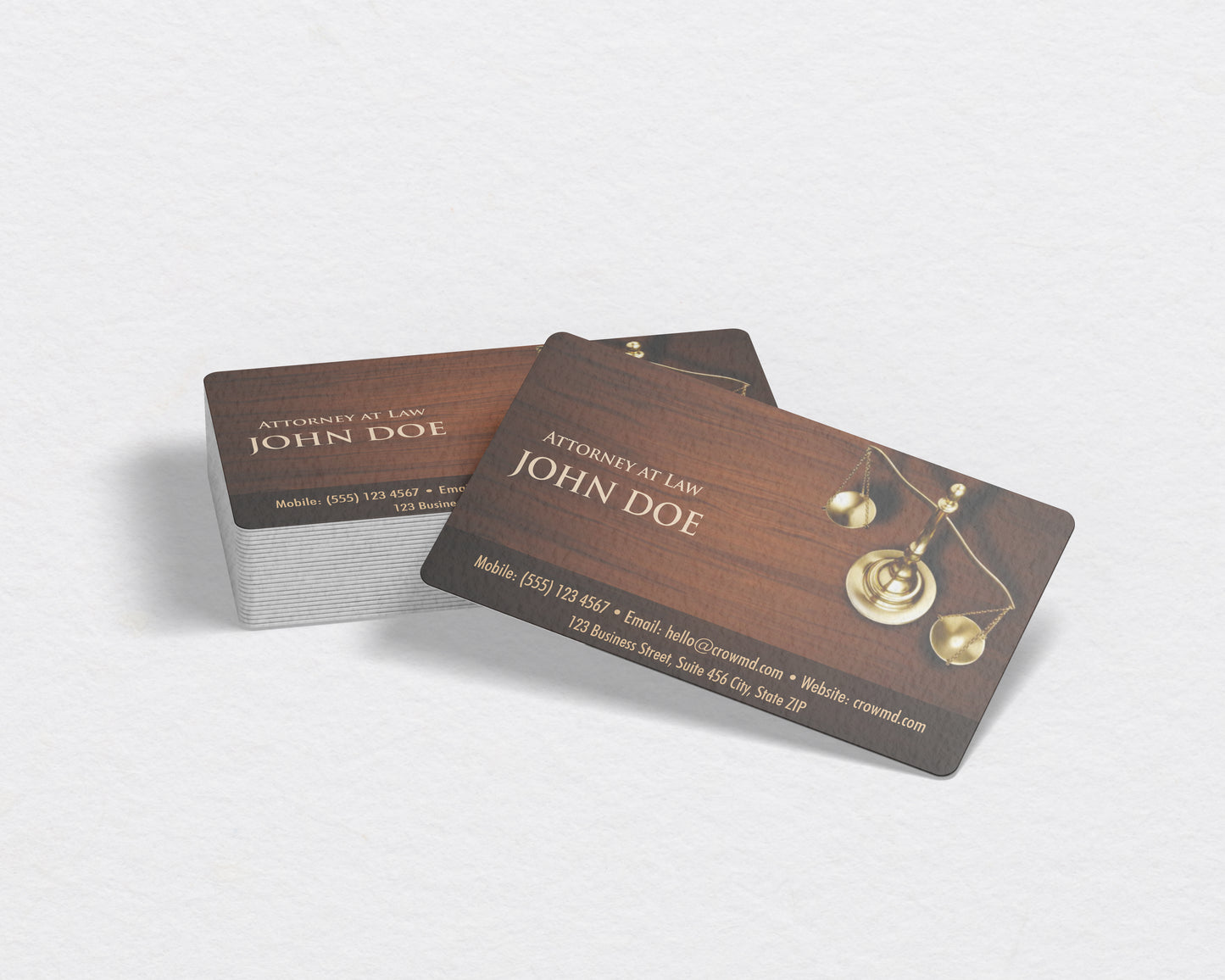 Lawyer Business Card Template | Corporate Legal Identity | LAW17