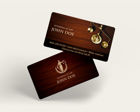 Lawyer Business Card Template | Corporate Legal Identity | LAW17