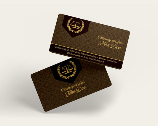 Lawyer Business Card Template | Modern Justice Inspired Design | LAW20