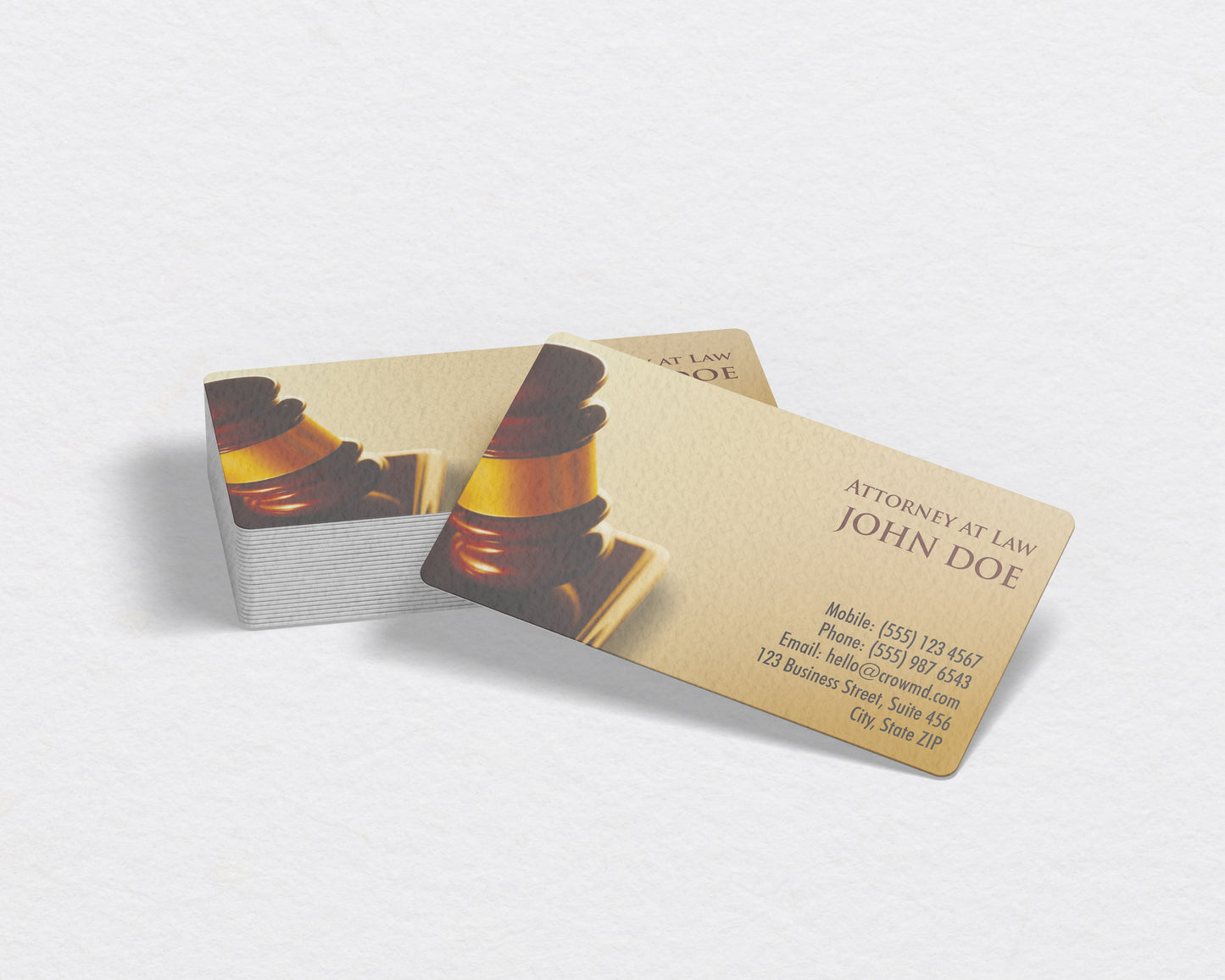 Lawyer Business Card Template | Minimal Black Corporate Style | LAW21