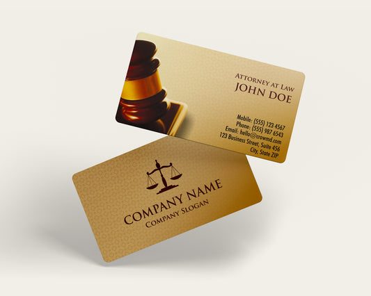 Lawyer Business Card Template | Minimal Black Corporate Style | LAW21