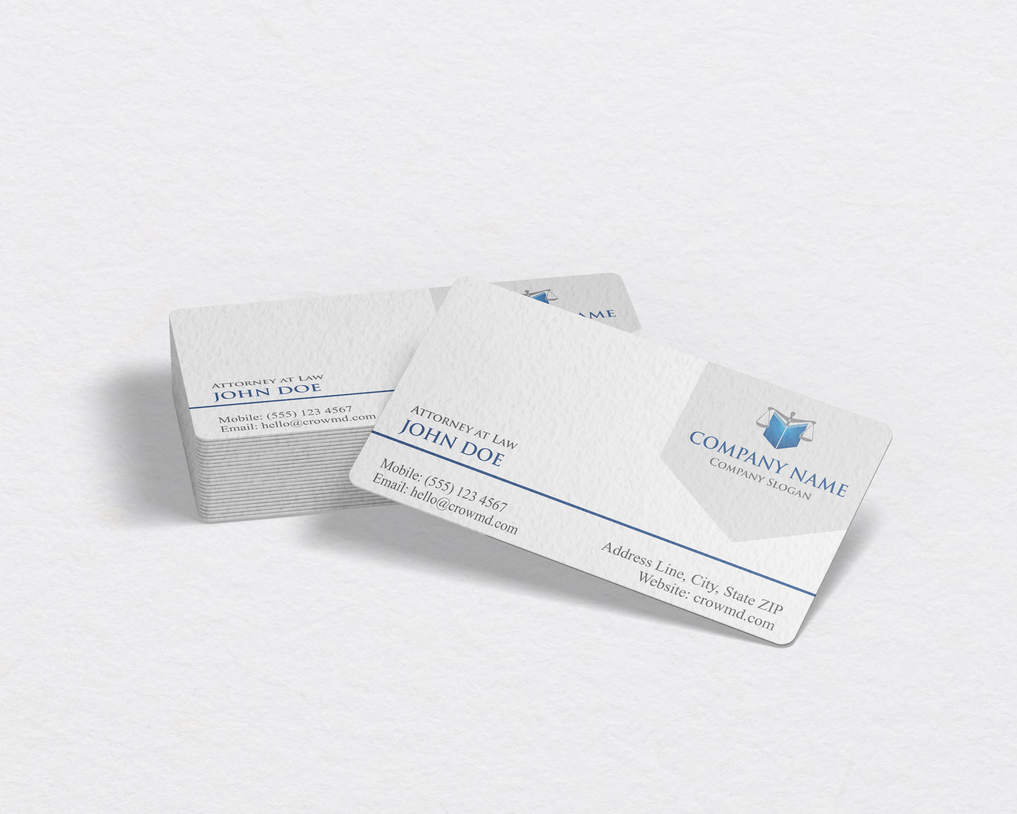 Lawyer Business Card Template | Professional Law Office Card | LAW22