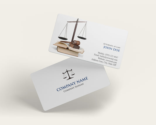 Lawyer Business Card Template | Elegant Legal Consultant | LAW23