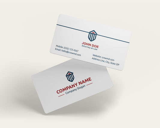 Lawyer Business Card Template | Corporate Attorney Branding | LAW24