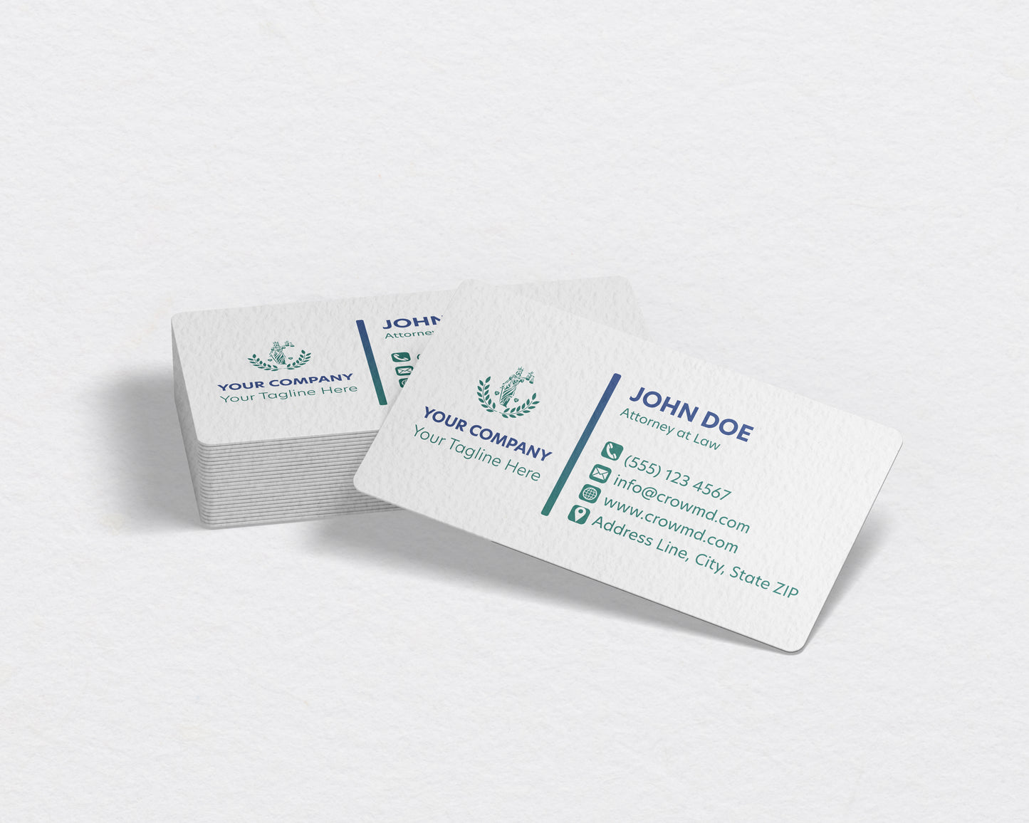 Lawyer Business Card Template | Classic Professional Legal Style | LAW26