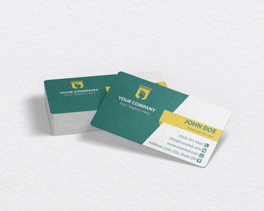 Lawyer Business Card Template | High-End Attorney Card | LAW27