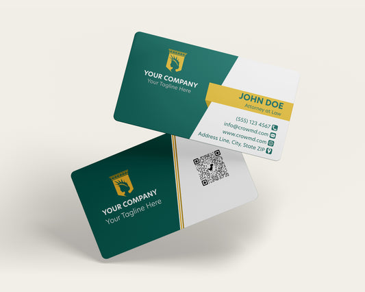 Lawyer Business Card Template | High-End Attorney Card | LAW27