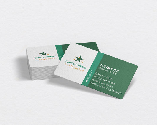 Lawyer Business Card Template | Minimal Justice Branding | LAW28