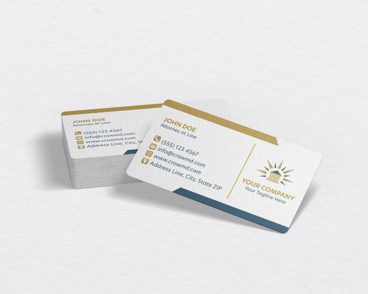 Lawyer Business Card Template | Timeless Law Firm Business Card | LAW30