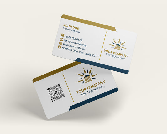 Lawyer Business Card Template | Timeless Law Firm Business Card | LAW30