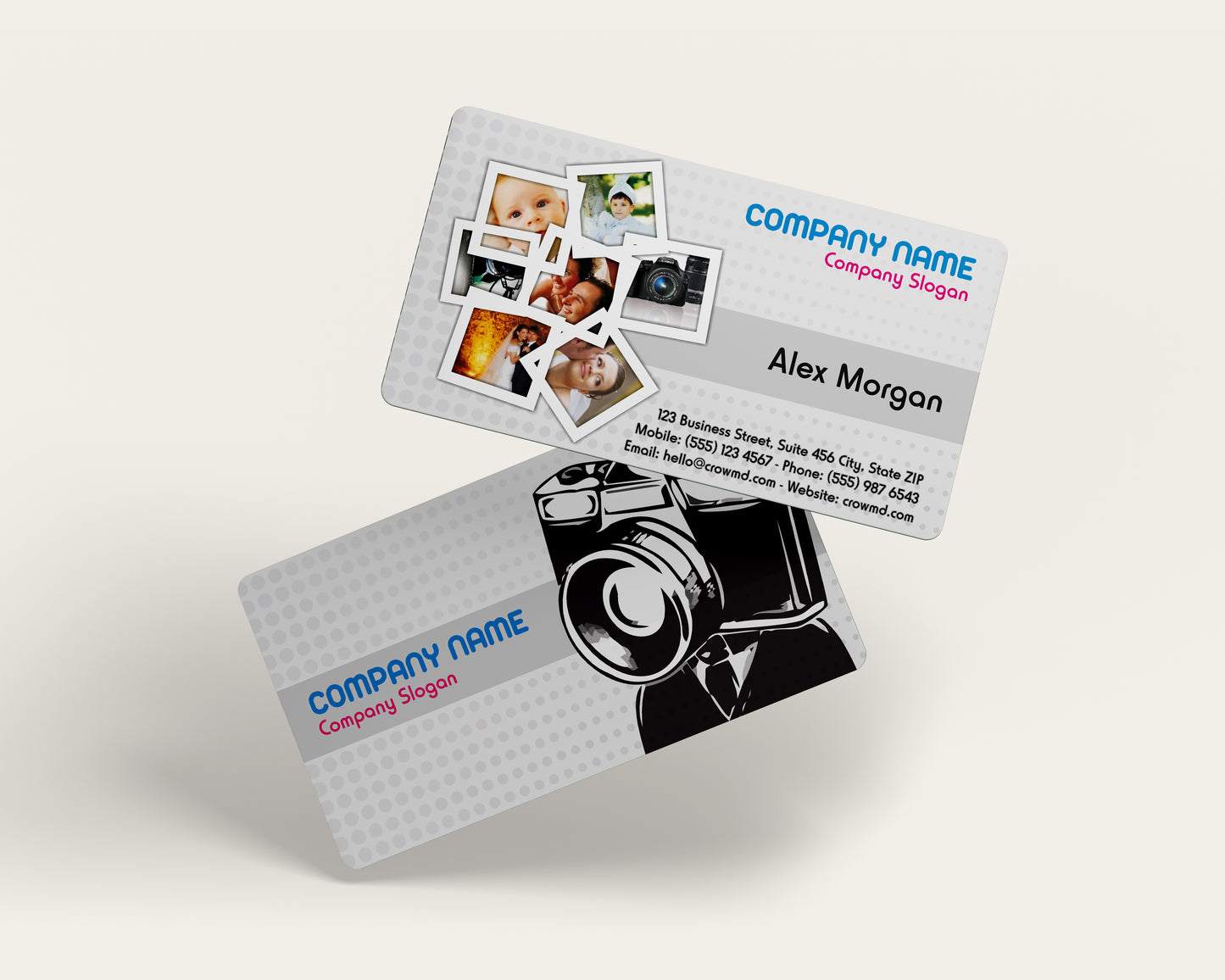 Photographer Business Card Template | Modern Minimal Design | PH1