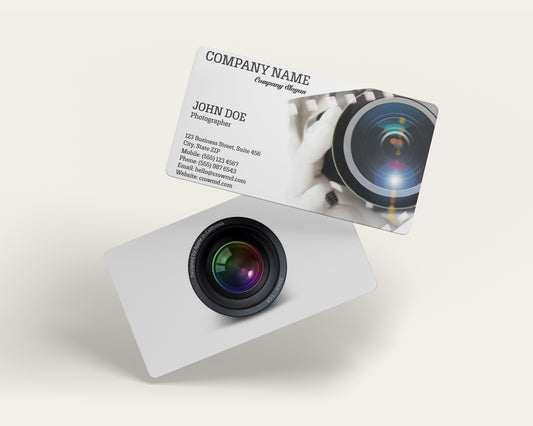 Photographer Business Card Template | Clean Elegant Style | PH2