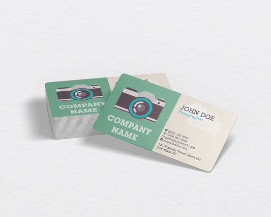 Photographer Business Card Template | Professional Studio Look | PH7