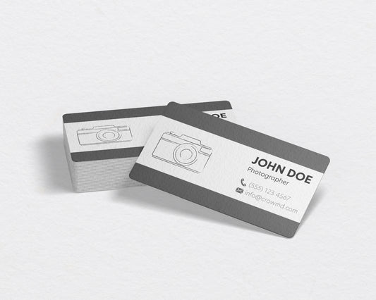 Photographer Business Card Template | Minimal Portrait Style | PH9