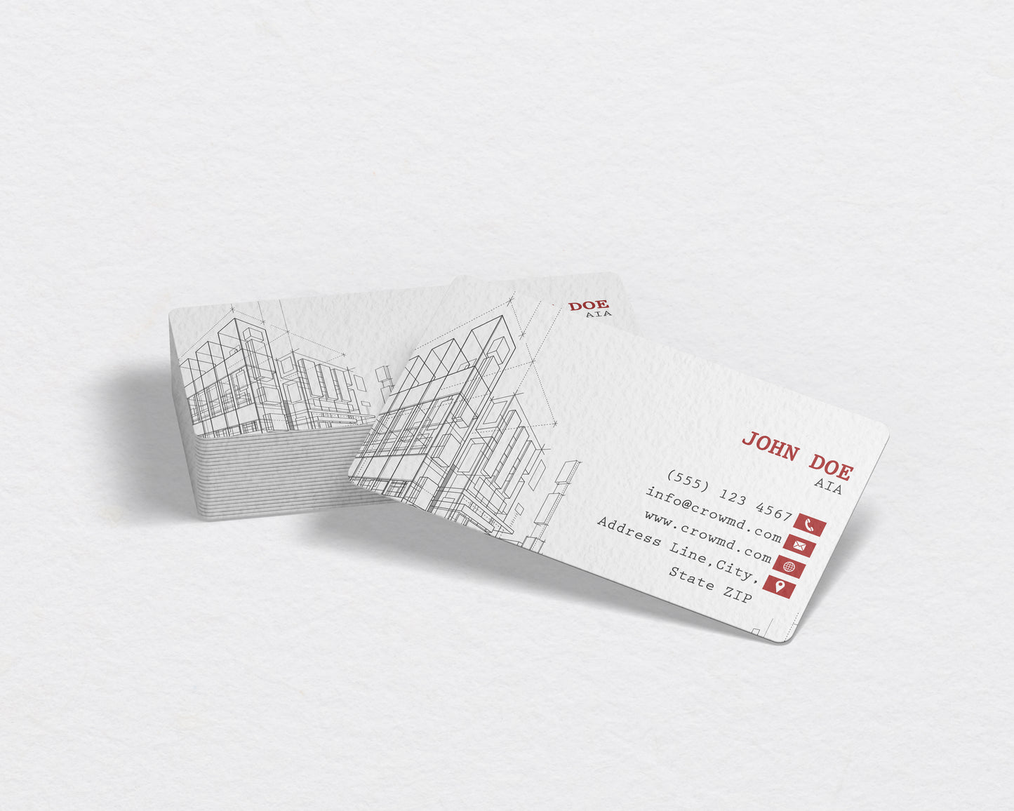 Real Estate Business Card Template | Modern Bold Layout | REO10