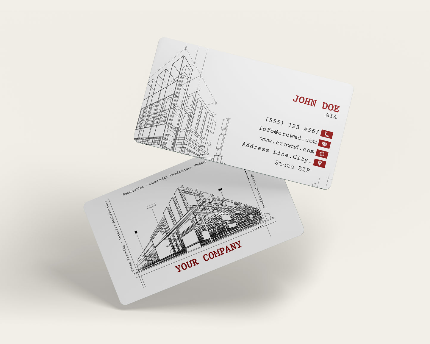 Real Estate Business Card Template | Modern Bold Layout | REO10
