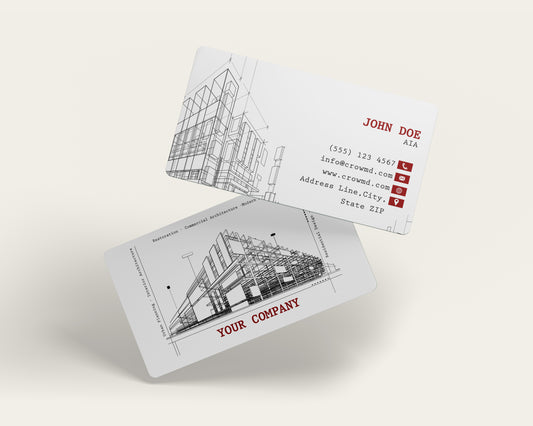 Real Estate Business Card Template | Modern Bold Layout | REO10
