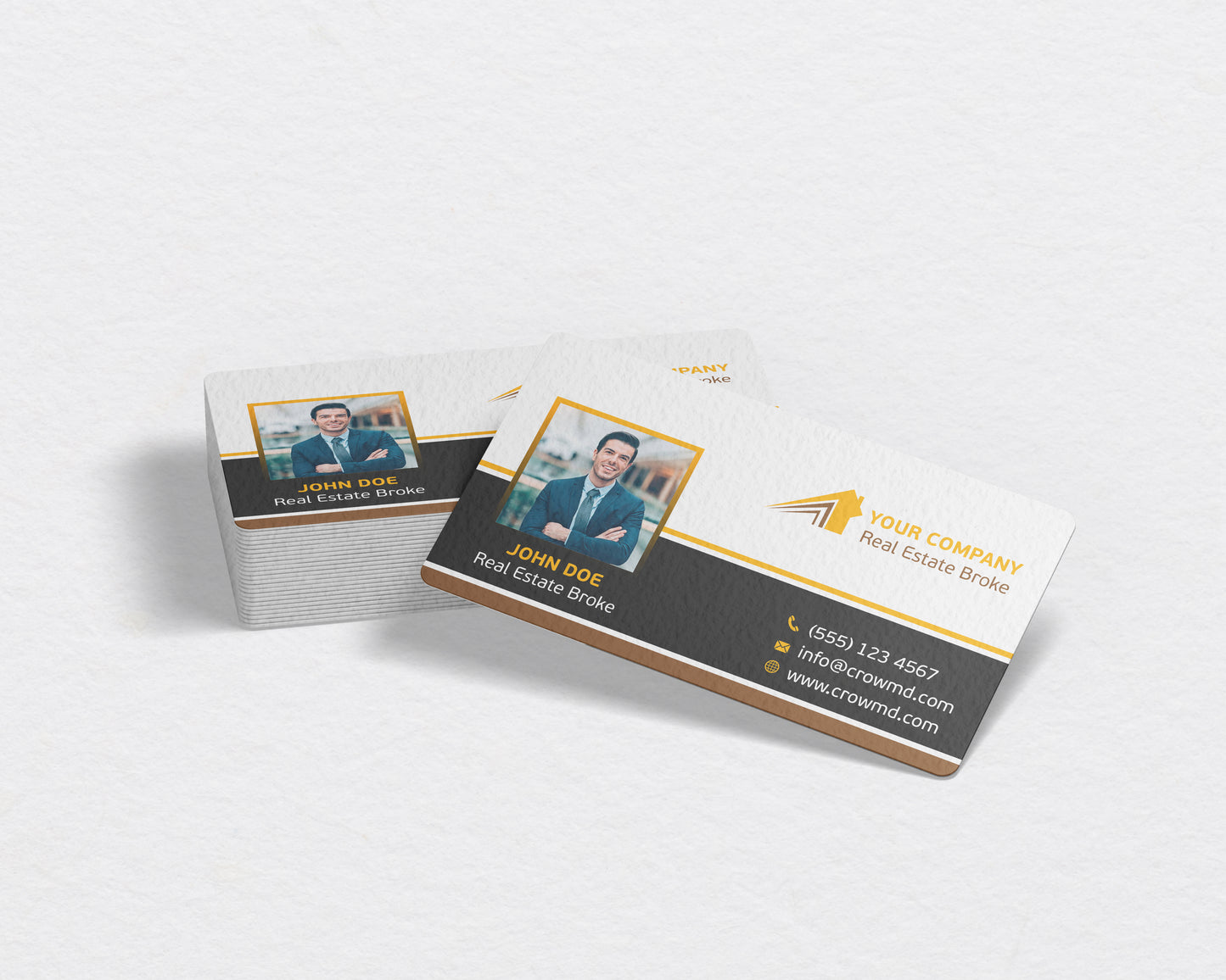 Real Estate Business Card Template | High-End Property Design | REO13
