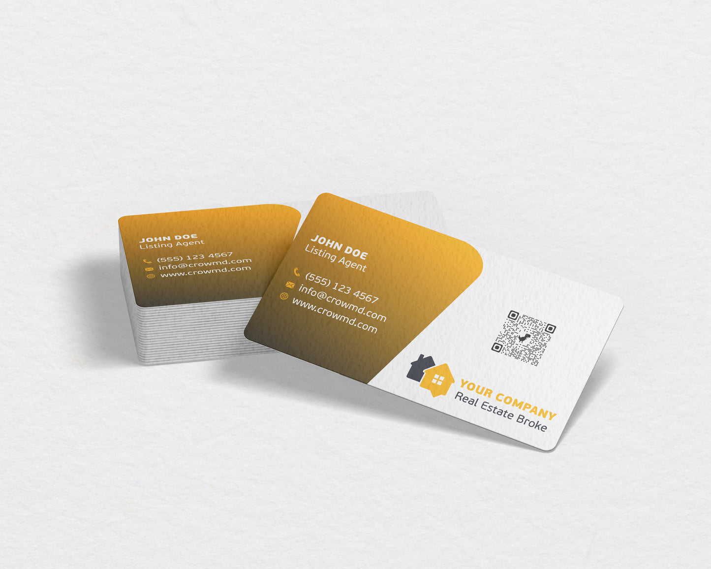 Real Estate Business Card Template | Corporate Realtor Look | REO15