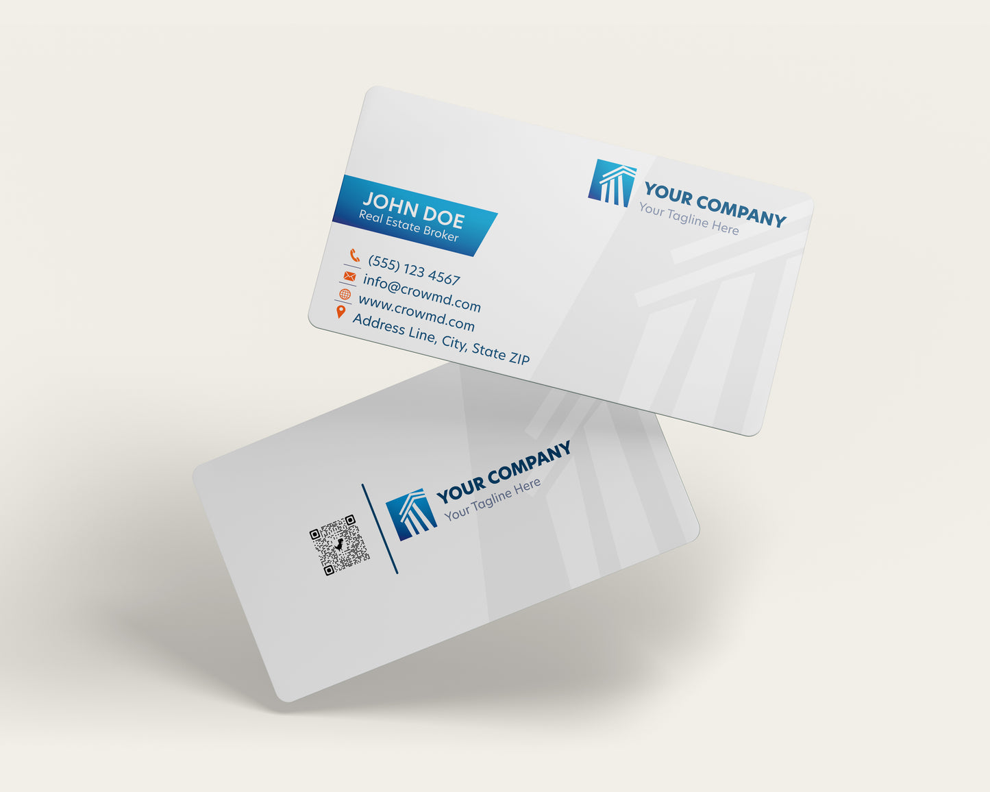 Real Estate Business Card Template | Professional Agent Branding | REO18