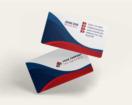 Real Estate Business Card Template | Minimal Luxury Realtor Card | REO19