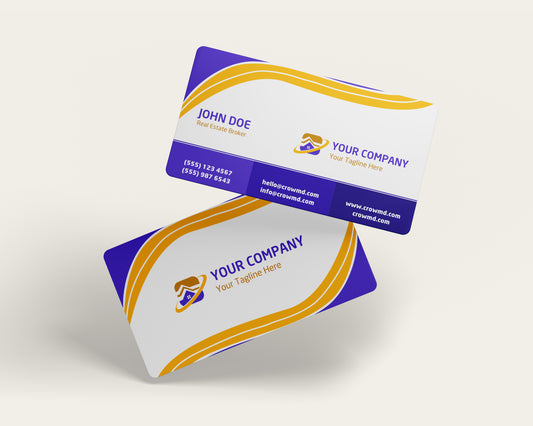 Real Estate Business Card Template | Classic Professional Design | REO20